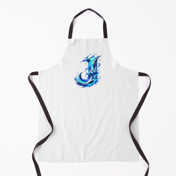 Item preview, AquaFlare MangaForge Letter J designed and sold by BlissBlvdShop.