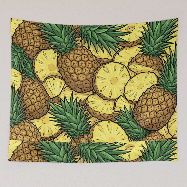Item preview, Tropical Pineapple Pattern Illustration designed and sold by RkskArt.