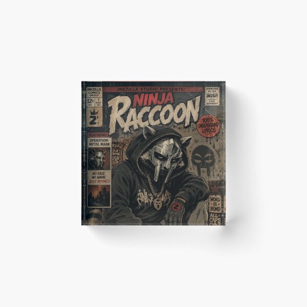 Item preview, Ninja Raccoon – Hip Hop Street Legend designed and sold by InkZillaStudio.