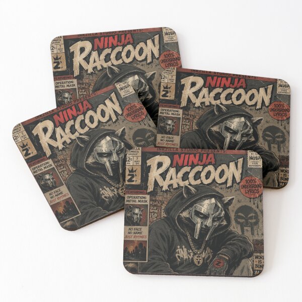 Item preview, Ninja Raccoon – Hip Hop Street Legend designed and sold by InkZillaStudio.