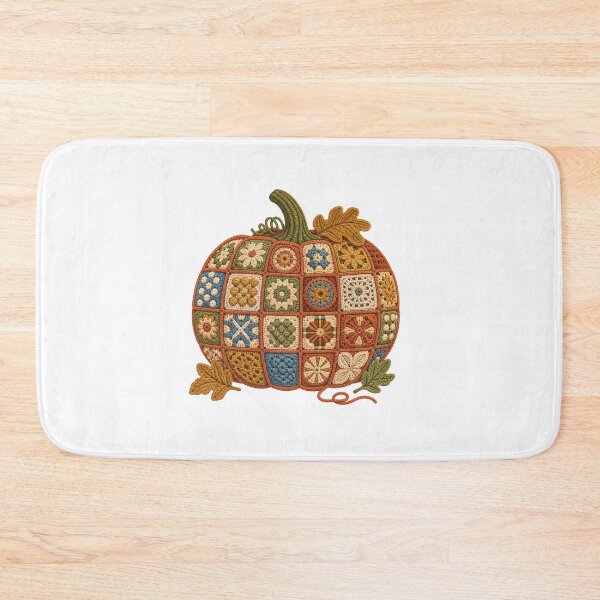 Item preview, Crochet Pumpkin Autumn Yarn Craft Botanical Art designed and sold by AMICO77.