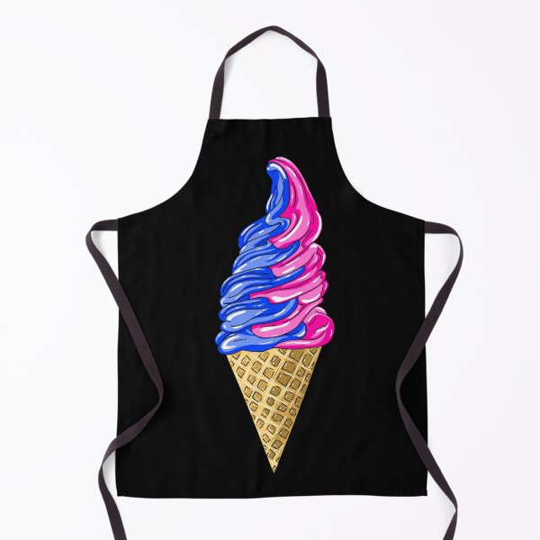 Item preview, Blue And Pink Ice Cream Swirl With Black Background  designed and sold by missmann.