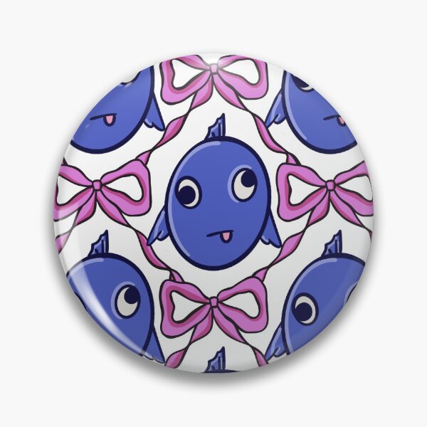 Item preview, Blue Fish and Pink Croquette Bows designed and sold by CI Creative Design LLC.