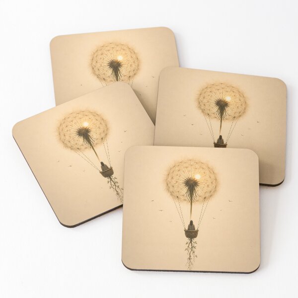 Item preview, Dandelion Journey – Dandelion Hot Air Balloon Art designed and sold by SacredLensV.