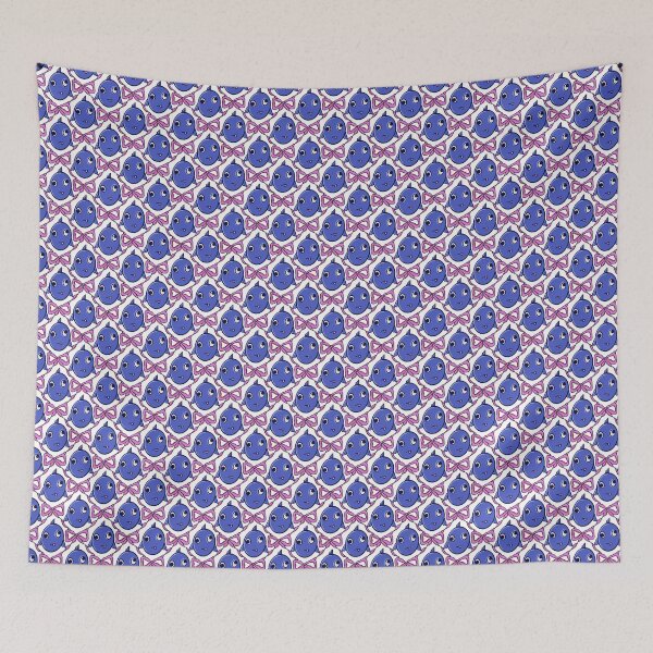 Item preview, Blue Fish and Pink Croquette Bows designed and sold by CI Creative Design LLC.
