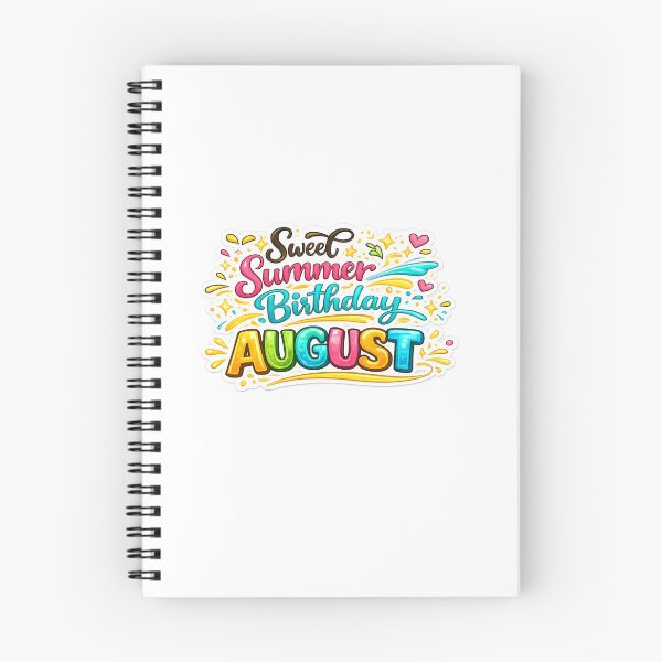Item preview, Sweet Summer Birthday August Colorful Birthday Shirt designed and sold by bagavons.