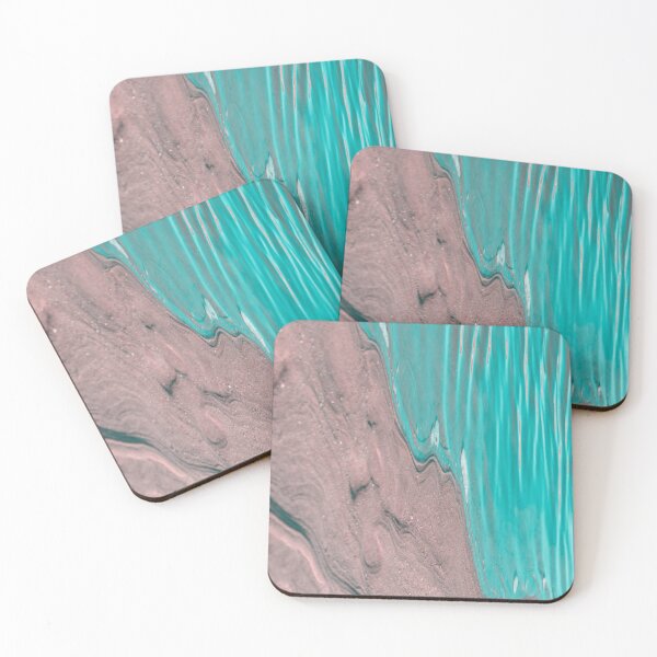 Item preview, Aerial Beach Photography Turquoise Water and Pink Sand Abstract designed and sold by photossmirnov.