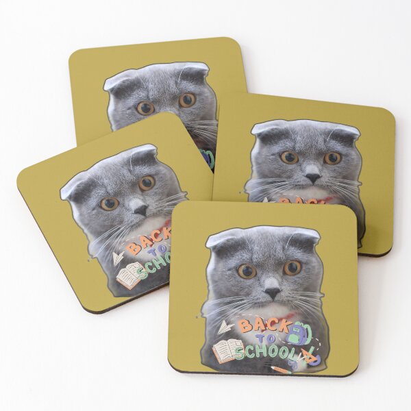 Item preview, Cute Scottish Fold Cat Back To School designed and sold by MariaPCMaria.
