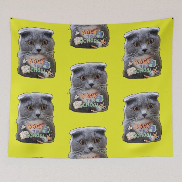 Item preview, Cute Scottish Fold Cat Back To School designed and sold by Funnygiftsstudio .