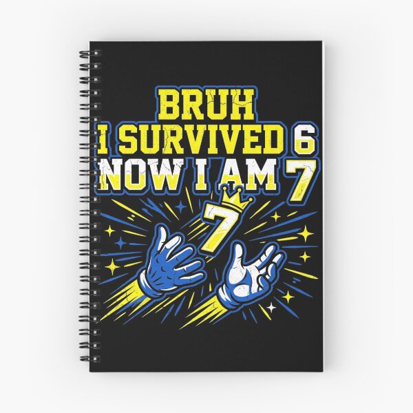 Item preview, Bruh I Survived 6 Now I Am 7 6 7 Meme 7th Birthday Boy designed and sold by TeNovaStudio ⭐⭐⭐⭐⭐.