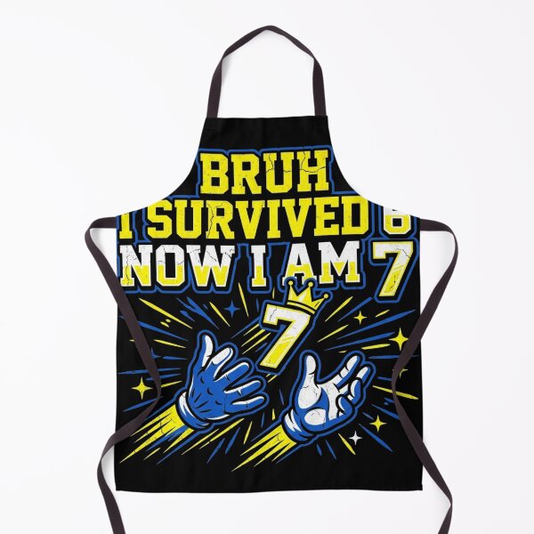 Item preview, Bruh I Survived 6 Now I Am 7 6 7 Meme 7th Birthday Boy designed and sold by TeNovaStudio.