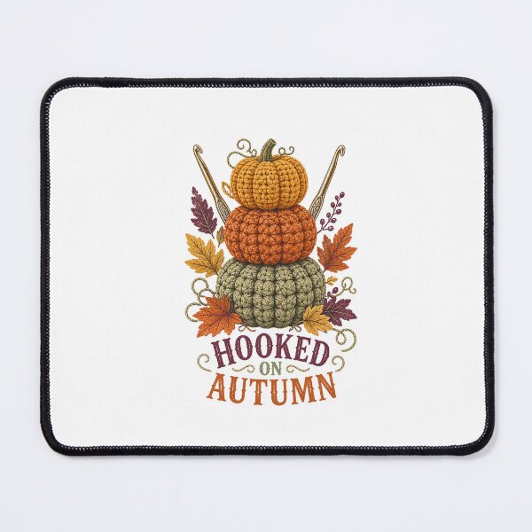 Item preview, Crochet Pumpkin Autumn Yarn Craft Botanical Art designed and sold by AMICO77.