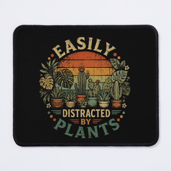 Item preview, Easily Distracted By Plants Gardening Lover Botanical Plant Parent designed and sold by RetroMini2026.