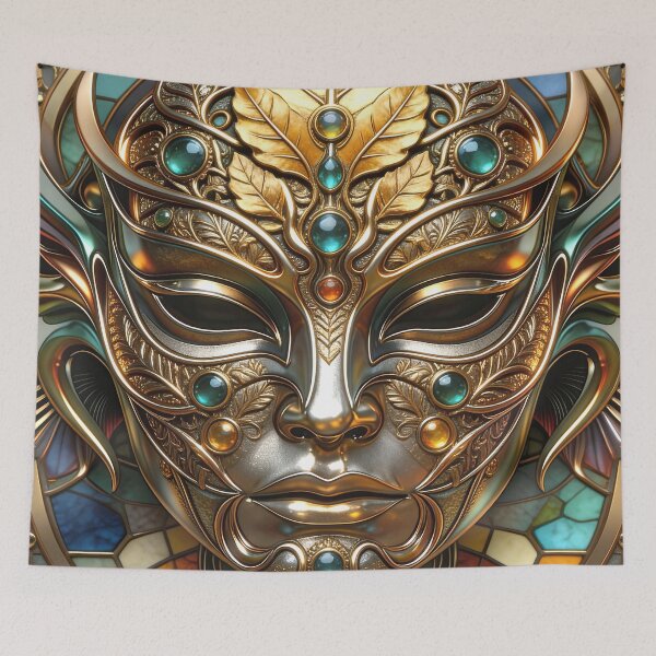 Item preview, Golden Elven Guardian Venetian Mask designed and sold by Frackxion.