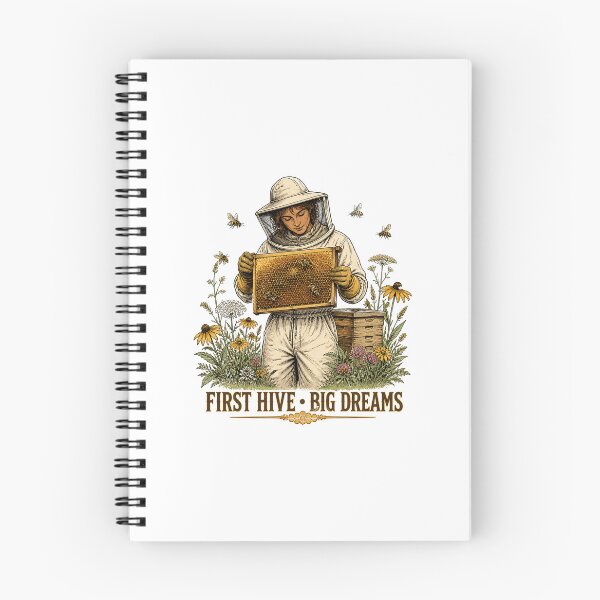Item preview, Beginner Beekeeper Apiary Honey Bee Botanical Art designed and sold by AMICO77.