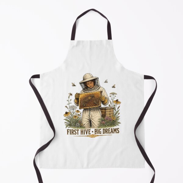 Item preview, Beginner Beekeeper Apiary Honey Bee Botanical Art designed and sold by AMICO77.