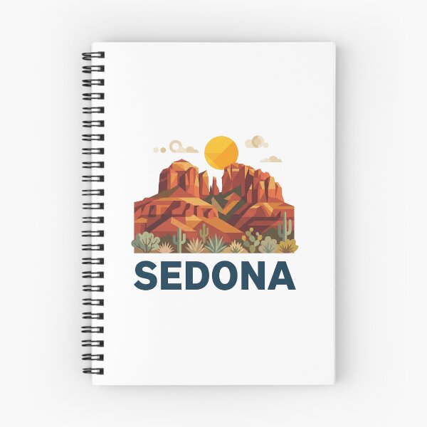 Item preview, Sedona Arizona Red Rocks Geometric Vector Art designed and sold by OzzFrequency.