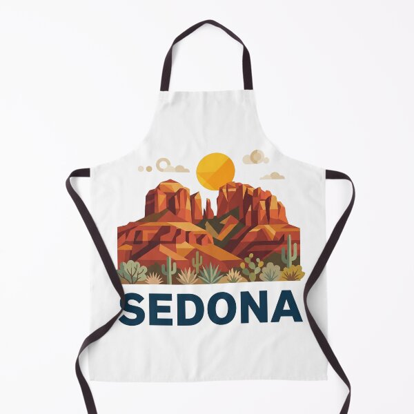 Item preview, Sedona Arizona Red Rocks Geometric Vector Art designed and sold by OzzFrequency.