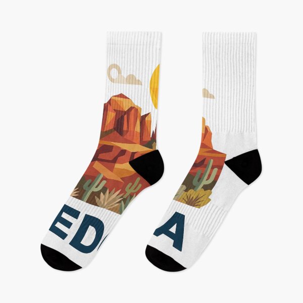 Item preview, Sedona Arizona Red Rocks Geometric Vector Art designed and sold by OzzFrequency.