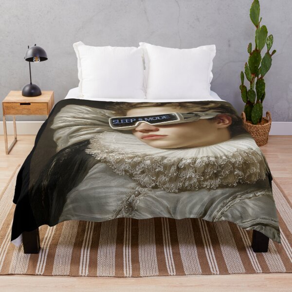 Item preview, Sleep Mode Cyberpunk Renaissance Surrealist Portrait Fine Art designed and sold by iconiicc.