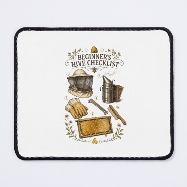 Item preview, Beginner Beekeeper Apiary Honey Bee Botanical Art designed and sold by AMICO77.