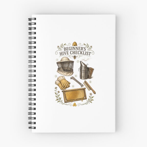 Item preview, Beginner Beekeeper Apiary Honey Bee Botanical Art designed and sold by AMICO77.