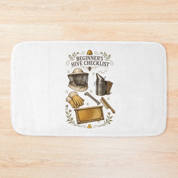 Item preview, Beginner Beekeeper Apiary Honey Bee Botanical Art designed and sold by AMICO77.