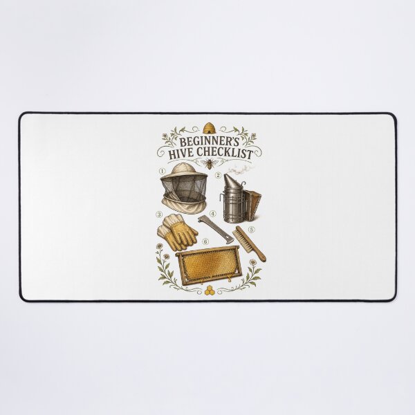Item preview, Beginner Beekeeper Apiary Honey Bee Botanical Art designed and sold by AMICO77.
