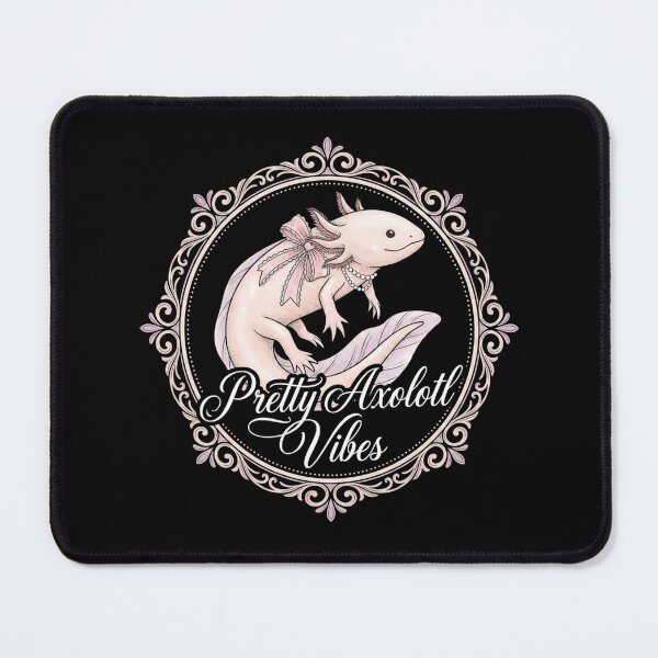 Item preview, Pretty Axolotl Vibes Coquette Bow Vintage Frame Aesthetic designed and sold by TeNovaStudio.