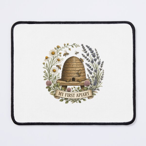 Item preview, Beginner Beekeeper Apiary Honey Bee Botanical Art designed and sold by AMICO77.