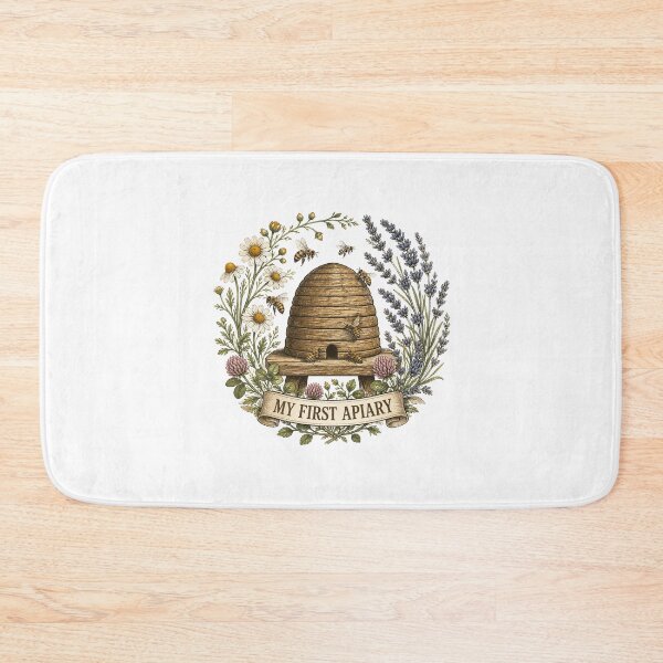 Item preview, Beginner Beekeeper Apiary Honey Bee Botanical Art designed and sold by AMICO77.