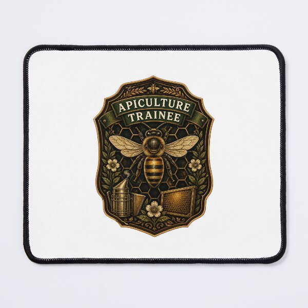 Item preview, Beginner Beekeeper Apiary Honey Bee Botanical Art designed and sold by AMICO77.