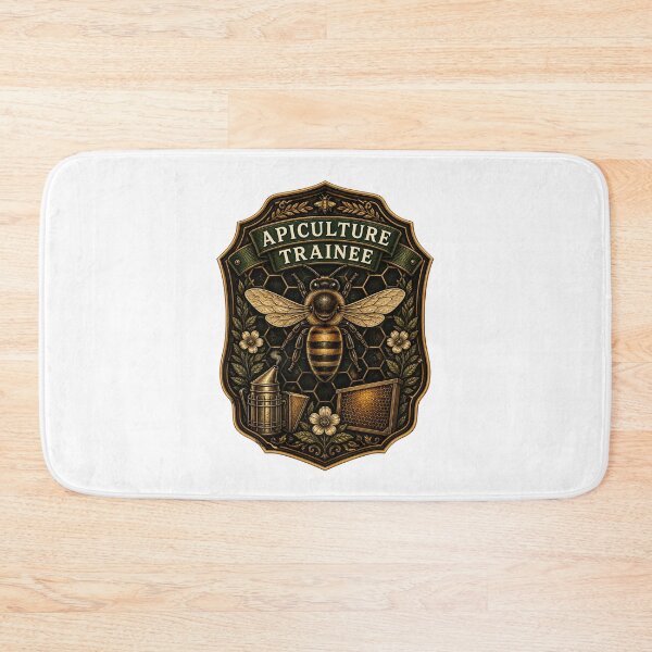 Item preview, Beginner Beekeeper Apiary Honey Bee Botanical Art designed and sold by AMICO77.