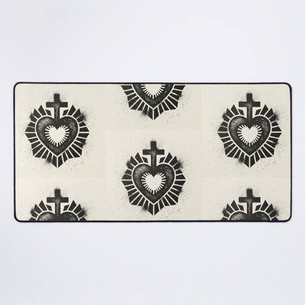 Item preview, Sacred Heart of Jesus Cream Background designed and sold by MantoSagrado.