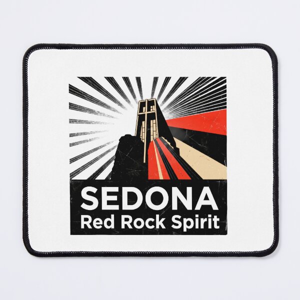 Item preview, Sedona Arizona Red Rocks Geometric Vector Art designed and sold by OzzFrequency.
