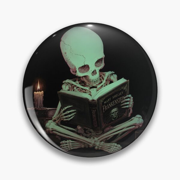 Item preview, Skeleton Reading Gothic Horror Classics designed and sold by ClubVacay.