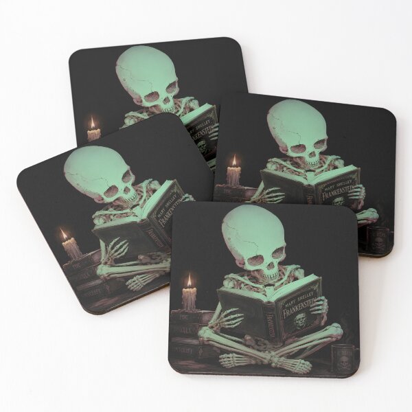 Item preview, Skeleton Reading Gothic Horror Classics designed and sold by ClubVacay.