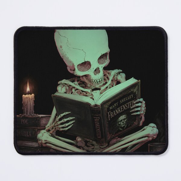 Item preview, Skeleton Reading Gothic Horror Classics designed and sold by ClubVacay.
