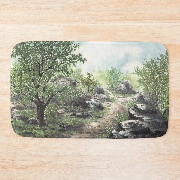 Item preview, August 7th birthday flower Pomegranate Landscape designed and sold by 366birthflower.