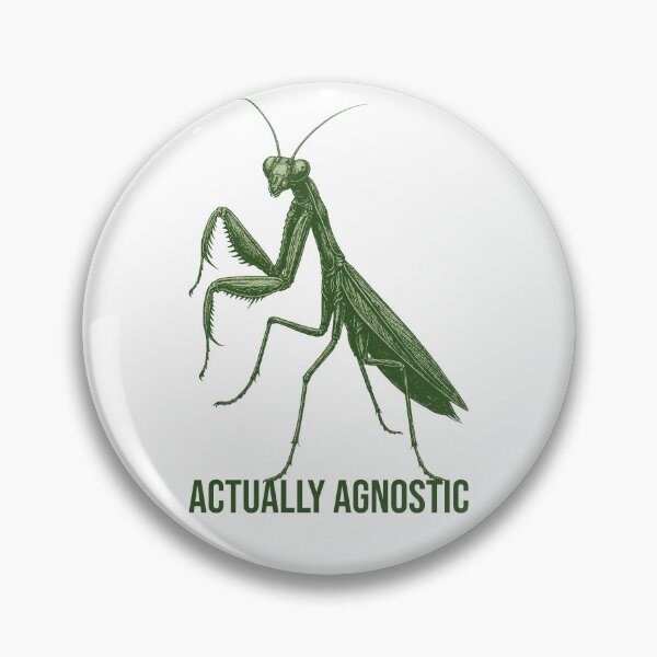 Item preview, Actually Agnostic Praying Mantis – Funny Insect & Spiritual Humor designed and sold by xndrlab.