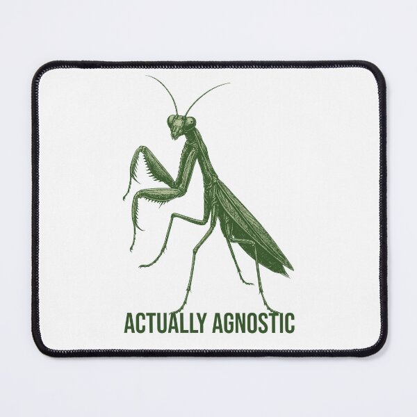 Item preview, Actually Agnostic Praying Mantis – Funny Insect & Spiritual Humor designed and sold by xndrlab.