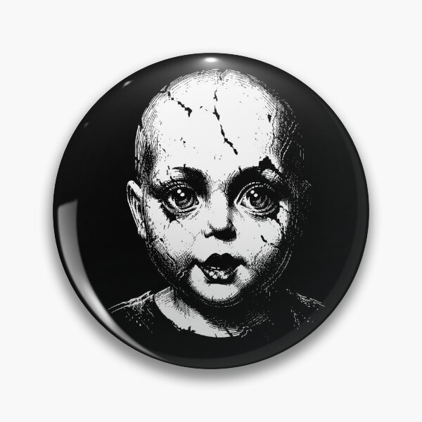 Item preview, CREEPY BROKEN DOLL FACE for Halloween designed and sold by Greenbaby.