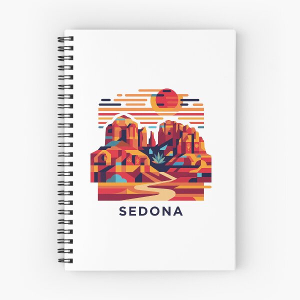 Item preview, Sedona Arizona Red Rocks Geometric Vector Art designed and sold by OzzFrequency.