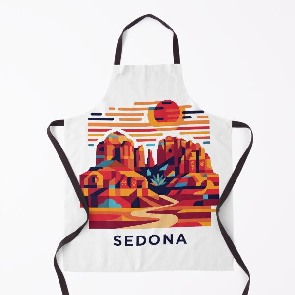 Item preview, Sedona Arizona Red Rocks Geometric Vector Art designed and sold by OzzFrequency.