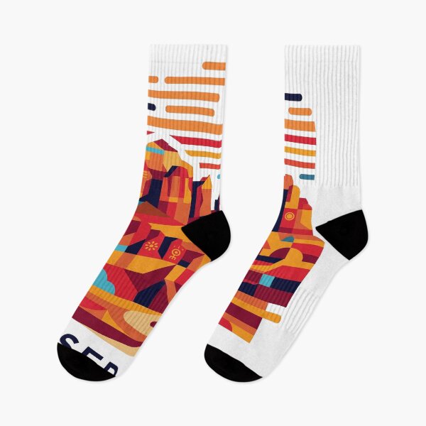Item preview, Sedona Arizona Red Rocks Geometric Vector Art designed and sold by OzzFrequency.