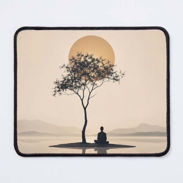 Item preview, Stillness Within – Minimalist Meditation Spiritual Art designed and sold by SacredLensV.