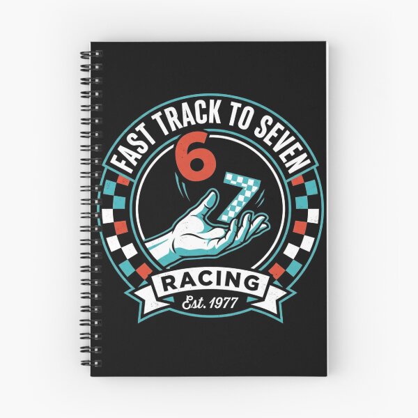Item preview, Fast Track To Seven 6 7 Meme Racing 7th Birthday Boy designed and sold by TeNovaStudio ⭐⭐⭐⭐⭐.