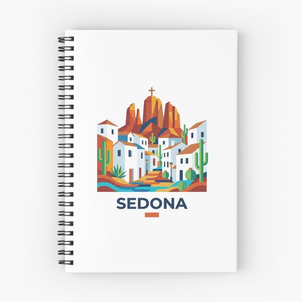 Item preview, Sedona Arizona Red Rocks Geometric Vector Art designed and sold by OzzFrequency.