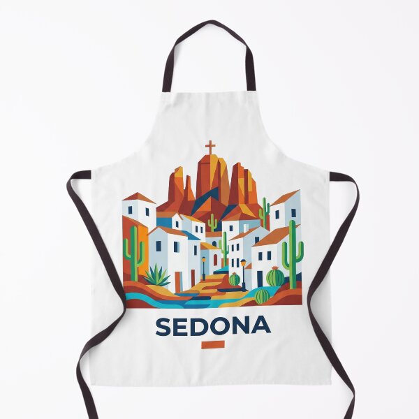Item preview, Sedona Arizona Red Rocks Geometric Vector Art designed and sold by OzzFrequency.