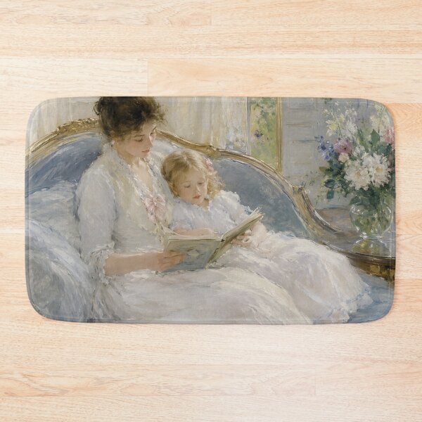 Item preview, Mother and Child Reading Together – Motherhood Wall Art & Book Lover Mom Gift designed and sold by GutyzDesignsES.